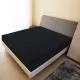 2 db fekete pamutdzsörzé gumis lepedő 180x200 cm