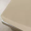 Tópszínű pamutdzsörzé gumis lepedő 90 x 200 cm