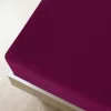 2 db bordó pamutdzsörzé gumis lepedő 100 x 200 cm