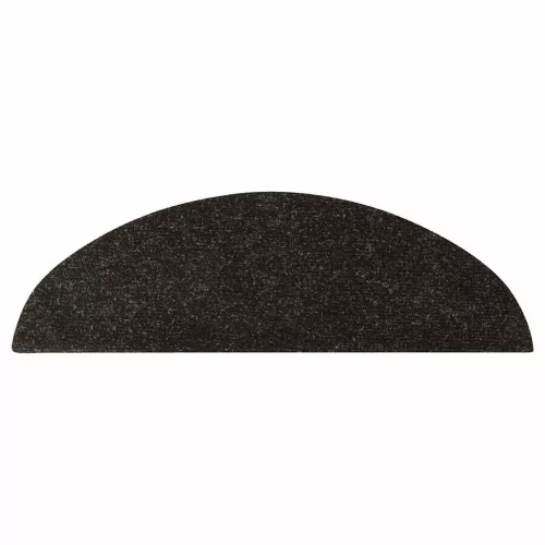 15 db antracitszürke lépcsőszőnyeg 56x17x3 cm