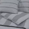 Szürke pamut ágyneműhuzat-garnitúra 260 x 240 cm