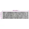 Mosható betonmintás bársony konyhaszőnyeg 45 x 150 cm