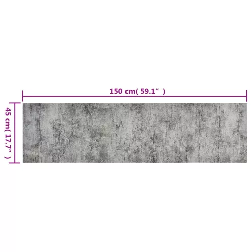 Mosható betonmintás bársony konyhaszőnyeg 45 x 150 cm
