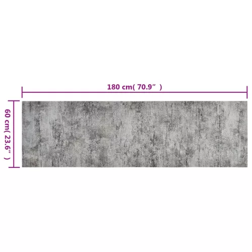 Mosható betonmintás bársony konyhaszőnyeg 60 x 180 cm