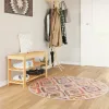 Többszínű mosható csúszásgátló szőnyeg Ø 120 cm