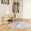 Többszínű mosható csúszásgátló szőnyeg Ø 120 cm
