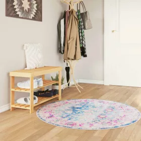 Többszínű mosható csúszásgátló szőnyeg Ø 120 cm