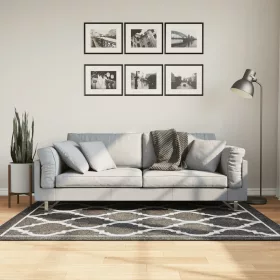   Fekete-fehér mosható csúszásgátló szőnyeg 120 x 180 cm
