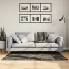 Fekete-arany mosható csúszásgátló szőnyeg 80 x 150 cm