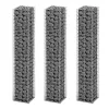 3 db gabion kosár horganyzott drótból 25 x 25 x 150 cm