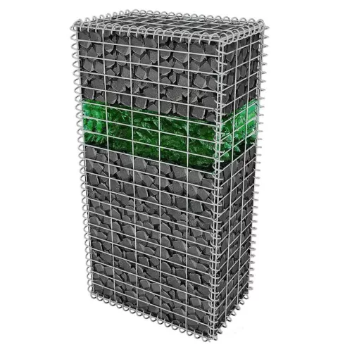 Gabion kerti üveg kő zöld 60-120 mm 25 kg