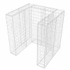 Acél gabion 1 db gurulós kukához 110 x 100 x 120 cm