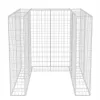 Acél gabion 1 db gurulós kukához 110 x 100 x 120 cm