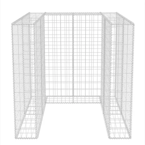 Acél gabion 1 db gurulós kukához 110 x 100 x 120 cm