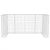 Acél gabion 3 db gurulós kukához 250 x 100 x 120 cm
