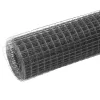 Szürke PVC-bevonatú acél csirkeháló drótkerítés 25 x 1,5 m