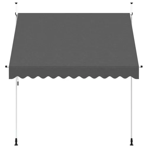 Kézzel feltekerhető antracit napellenző 250 cm