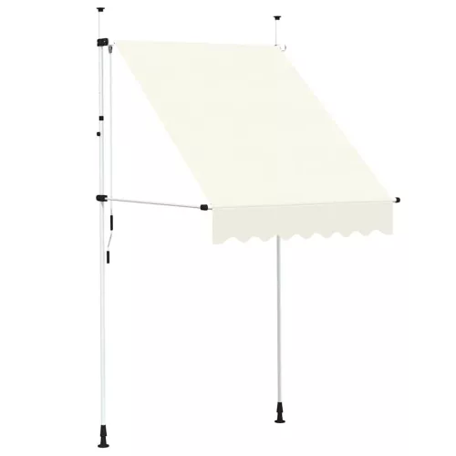 Kézzel feltekerhető napellenző krém, 150 cm