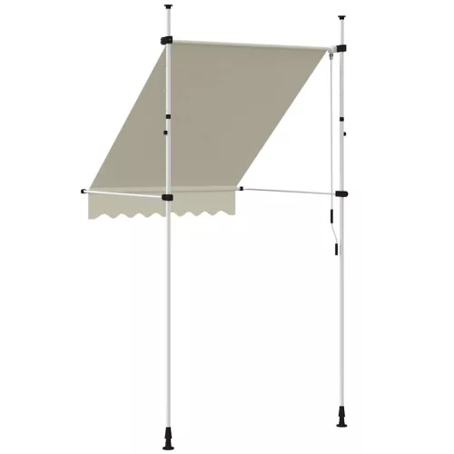 Kézzel feltekerhető napellenző krém, 150 cm