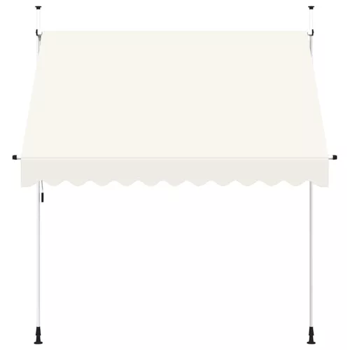 Kézzel feltekerhető krémszínű napellenző 250 cm
