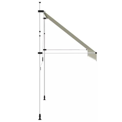 Kézzel feltekerhető krémszínű napellenző 300 cm