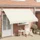 Kézzel feltekerhető krémszínű napellenző 350 cm