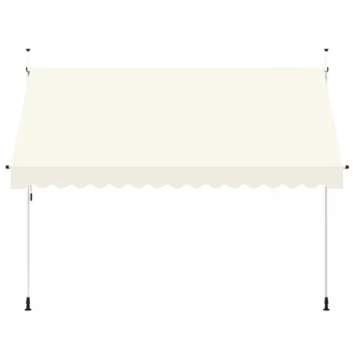 Kézzel feltekerhető krémszínű napellenző 350 cm