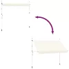 Kézzel feltekerhető krémszínű napellenző 350 cm