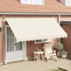 Kézzel feltekerhető krémszínű napellenző 400 cm