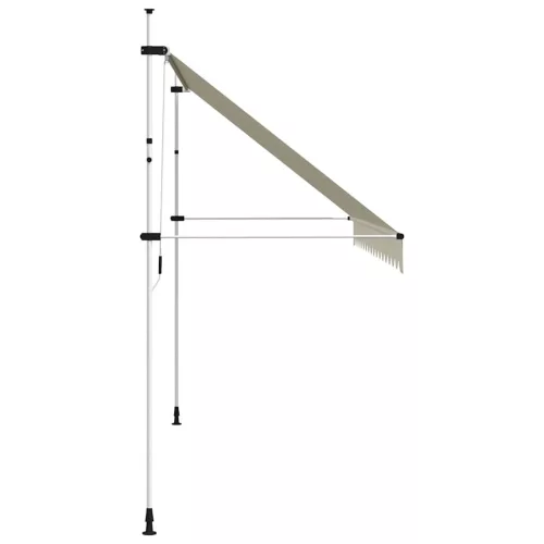 Kézzel feltekerhető krémszínű napellenző 400 cm