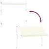 Kézzel feltekerhető krémszínű napellenző 400 cm