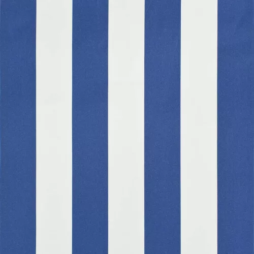 Feltekerhető kék és fehér napellenző 350 x 150 cm