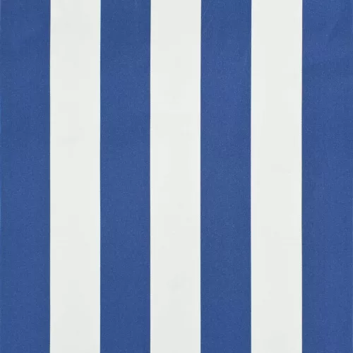 Feltekerhető kék és fehér napellenző 400 x 150 cm