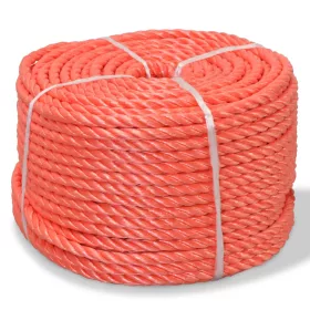 Narancssárga polipropilén sodrott kötél 16 mm 250 m
