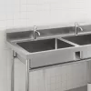 Kétmedencés rozsdamentes acél mosogató