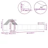 Horganyzott acél tyúkól 8 x 2 x 2 m