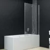 ESG zuhanykabin 3-paneles összecsukható ajtóval 130 x 138 cm