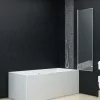 ESG zuhanykabin 3-paneles összecsukható ajtóval 130 x 138 cm
