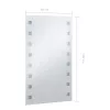 LED-es fürdőszobai falitükör 60 x 100 cm