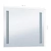 LED-es fürdőszobai falitükör 80 x 60 cm