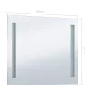 LED-es fürdőszobai falitükör 100 x 60 cm