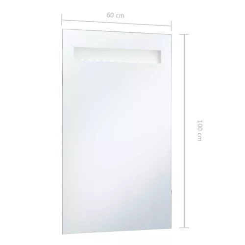 LED-es fürdőszobai falitükör 60 x 100 cm