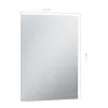 LED-es fürdőszobai falitükör 60 x 80 cm