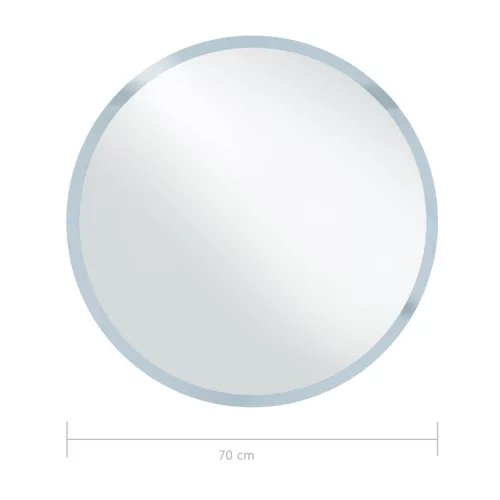 LED-es fürdőszobai falitükör 70 cm