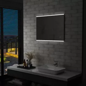   LED-es fürdőszobai falitükör érintésérzékelővel 80 x 60 cm