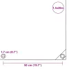 Szürke ponyva 650 g/m² 1,5 x 20 m