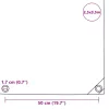Szürke ponyva 650 g/m² 2,5 x 3,5 m