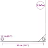 Szürke ponyva 650 g/m² 3,5 x 5 m
