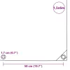 Zöld ponyva 650 g/m² 1,5 x 6 m