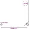 Zöld ponyva 650 g/m² 1,5 x 10 m